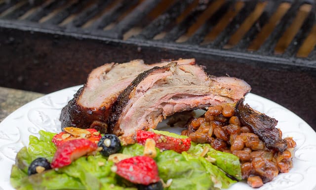 #GetGrillingAmerica Smithfield Extra Tender Back Ribs, Grilled, with Blueberry Barbecue Sauce Recipe 