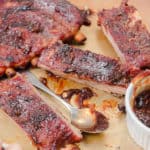 This recipe for Grilled Ribs with Bodacious Balsamic BBQ Sauce is easy and bodaciously delicious!