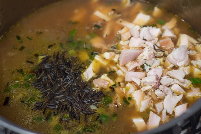 What to do with leftover turkey: Creamy Smoked Turkey and Wild Rice Soup