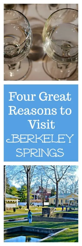 Four Great Reasons to Travel to Berkeley Springs, Including the International Water Tasting #water #bottledwater #watertasting #travel #travelBerkeleySprings #travelWV #WestVirginia #BerkeleySprings