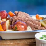 How To Brine Your Own Corned Beef , and then use it to make the best Corned Beef and Cabbage you'll ever have. #cornedbeefandcabbage #howtobrinecornedbeef #StPatricksdayrecipe
