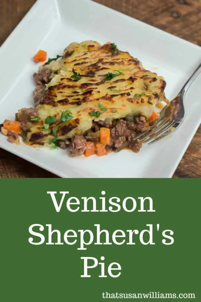 Venison Shepherd's Pie: delicious, easy, and made in a cast iron skillet. #venison #recipe #castironskillet #familyfavorite #shepherdspie