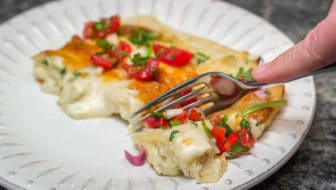 Sour Cream and Green Chile Enchiladas