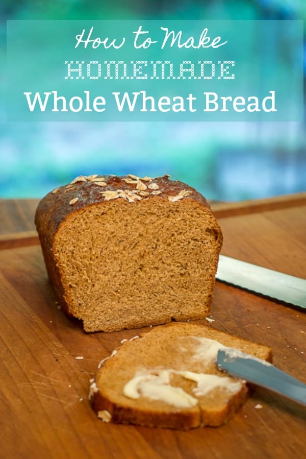 Part 4 of my 4 Part Tutorial on How to Make Homemade Whole Wheat Bread: the Recipe. #Wholewheatbread #grainmill #Boschmixer #recipe