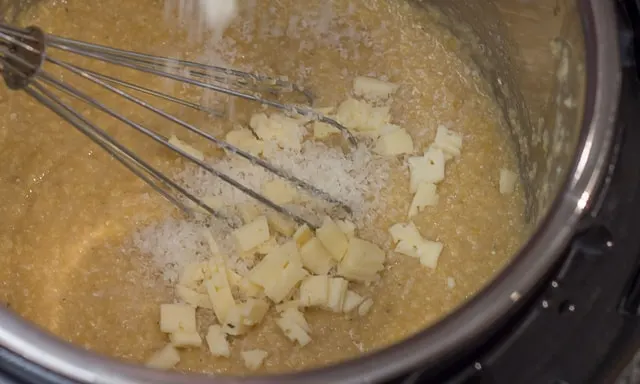 How to Make Creamy Homemade Polenta in a Pressure Cooker #creamy #cheesy #recipe #polenta #homemade #pressurecooker