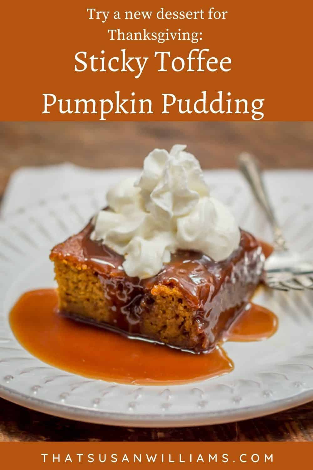 Sticky Toffee Pumpkin Pudding