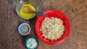 World’s Best and Easiest Coleslaw with Homemade Vinaigrette