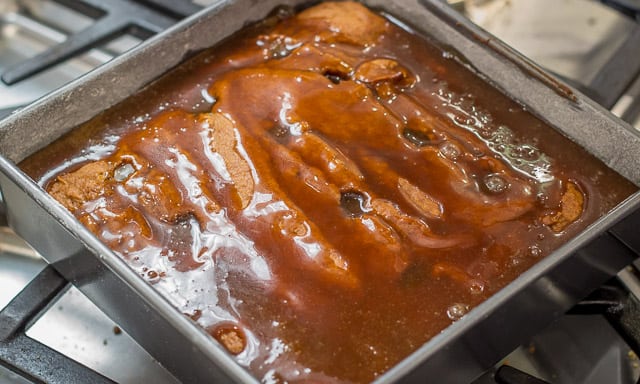 The fall dessert that *had* to happen: the UK's cherished childhood dessert meets the USA's pumpkin in the most luscious pumpkin dessert you'll ever have. The toffee sauce alone is enough to make the angels sing! #Thanksgivingdessert #falldessert #Thanksgivingrecipe #pumpkin #pumpkindessert