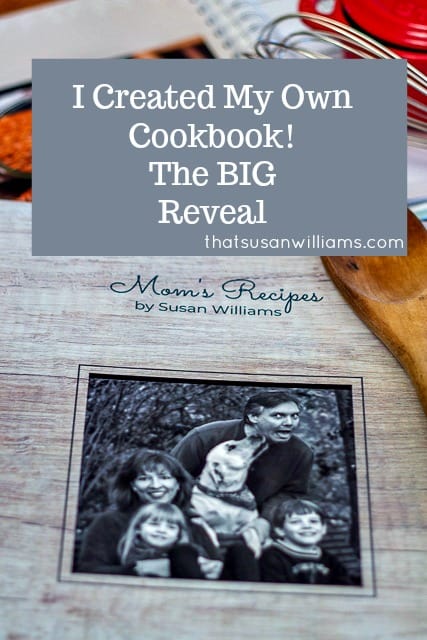 The cookbook I created with CreateMyCookbook has arrived, and here's the BIG Reveal. #createmycookbook #cookbook #write #holidaygift #giveaway @cre8mycookbook #ad