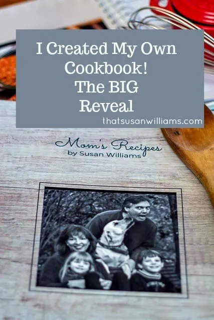 The cookbook I created with CreateMyCookbook has arrived, and here's the BIG Reveal. #createmycookbook #cookbook #write #holidaygift #giveaway @cre8mycookbook #ad