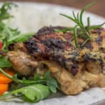 Five Ingredient Meyer Lemon Grilled Chicken is a delicious and easy weeknight meal. #chicken #grilledchicken #easy #weeknightmeal