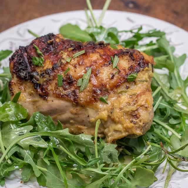 Five Ingredient Meyer Lemon Grilled Chicken is a delicious and easy weeknight meal. #chicken #grilledchicken #easy #weeknightmeal