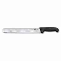 Victorinox Swiss Army Cutlery Fibrox Pro Slicing Knife, Granton Blade, 12-Inch