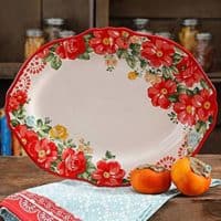 The Pioneer Woman Vintage Floral Serving Platter 