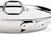 All-Clad 41126 Stainless Steel Fry Pan with Lid, Dishwasher Safe , Tri-Ply Bonded, 12 Inch Pan, Silver