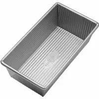 USA Pan Bakeware Aluminized Steel Loaf Pan 1140LF 8.5 x 4.5 x 3 Inch, Small, Silver