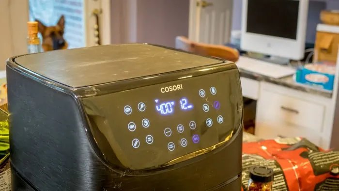 Cosori Air Fryer, with Gus the Dog