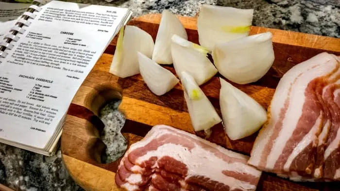 Caboose: Stovetop Cooked Cabbage, Potatoes and Bacon