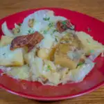 Permalink to: Caboose: Stovetop Cooked Cabbage, Potatoes and Bacon Caboose: Stovetop Cooked Cabbage, Potatoes and Bacon