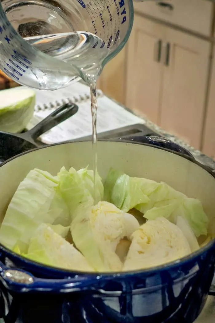 Caboose: Stovetop Cooked Cabbage, Potatoes and Bacon