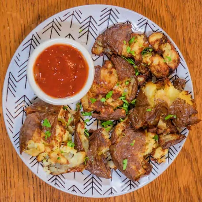 Air Fryer Crispy Smashed Potatoes: Faux Frites