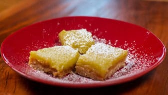Lovely Meyer Lemon Bars with Olive Oil and Sea Salt