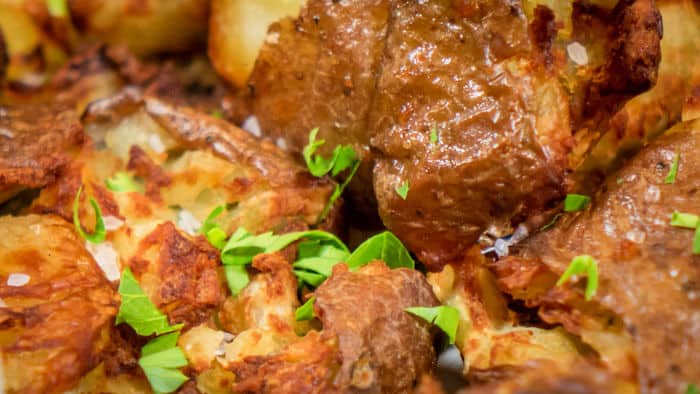 Air Fryer Crispy Smashed Potatoes: Faux Frites