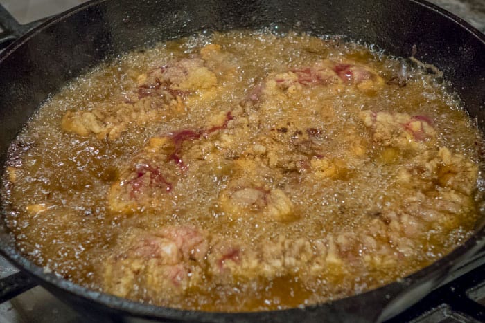 Chicken Fried Venison Browning Up Beautifully