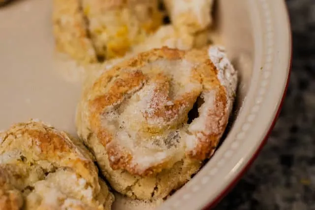 Strawberry Pinwheel Shortcakes: the actual pinwheel