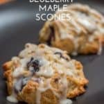 Whole Wheat Blueberry Maple Scones