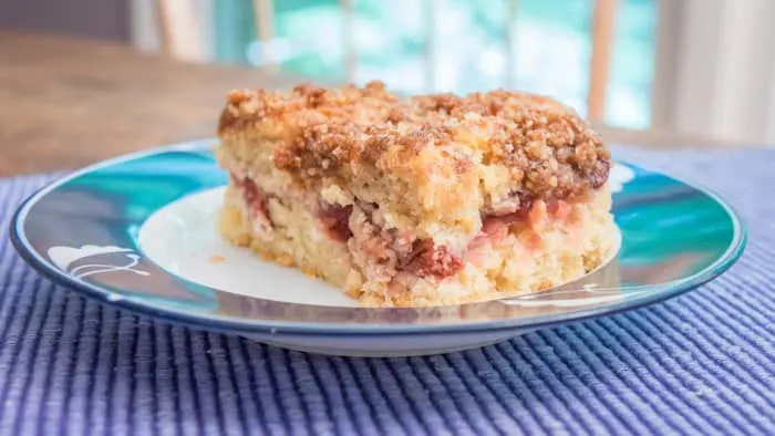 Coffee Cake with Cherries, Pecans, and Browned Butter