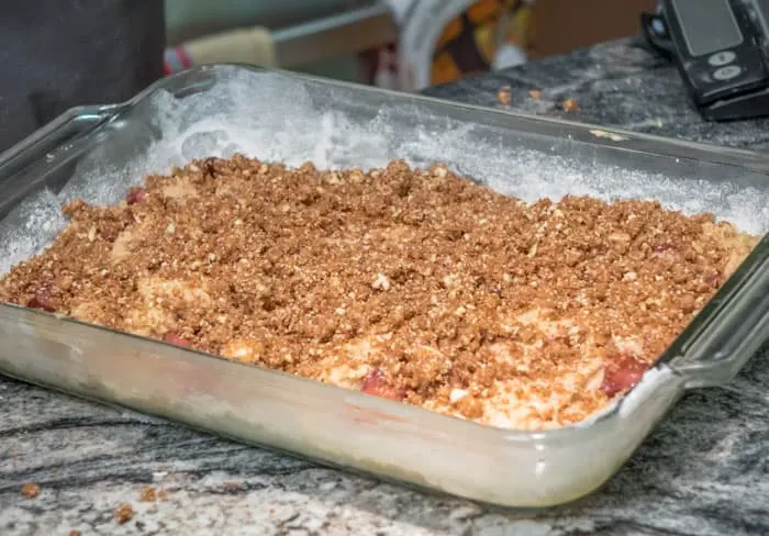 Coffee Cake with Cherries, Pecans, and Browned Butter