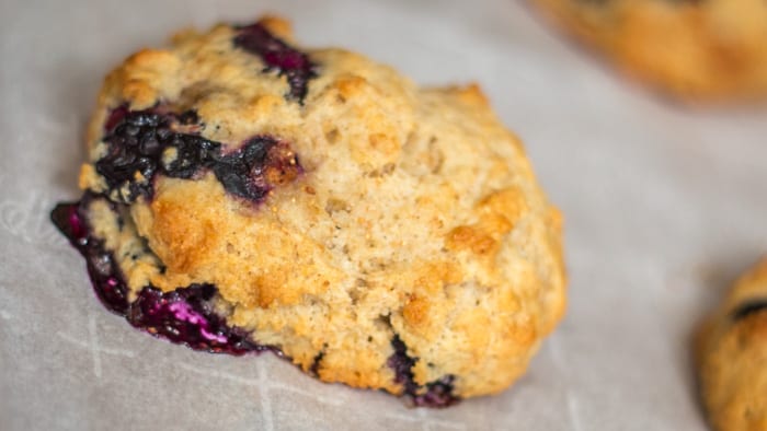 Whole Wheat Blueberry Maple Scones