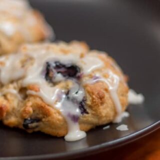 Whole Wheat Blueberry Maple Scones