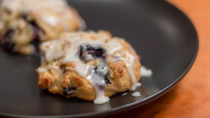 Whole Wheat Blueberry Maple Scones