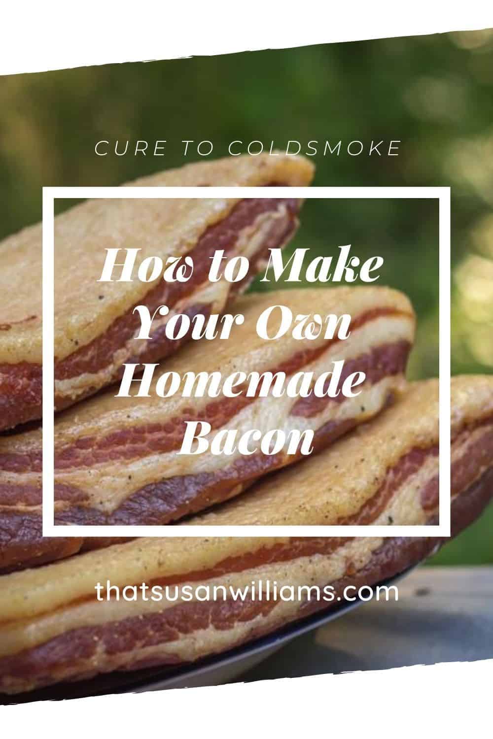 How to Make Your Own Homemade Bacon Pinterest Pin
