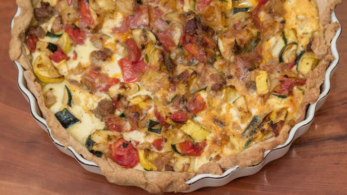 Savory Summer Squash Pie - That Susan Williams