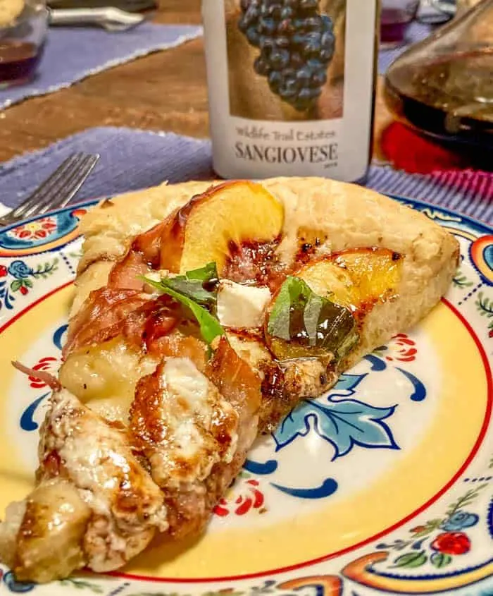 Pizza Slice and Sangiovese