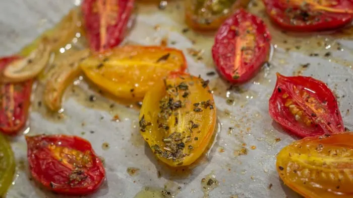 Roasted Grape Tomatoes with Italian Seasoning