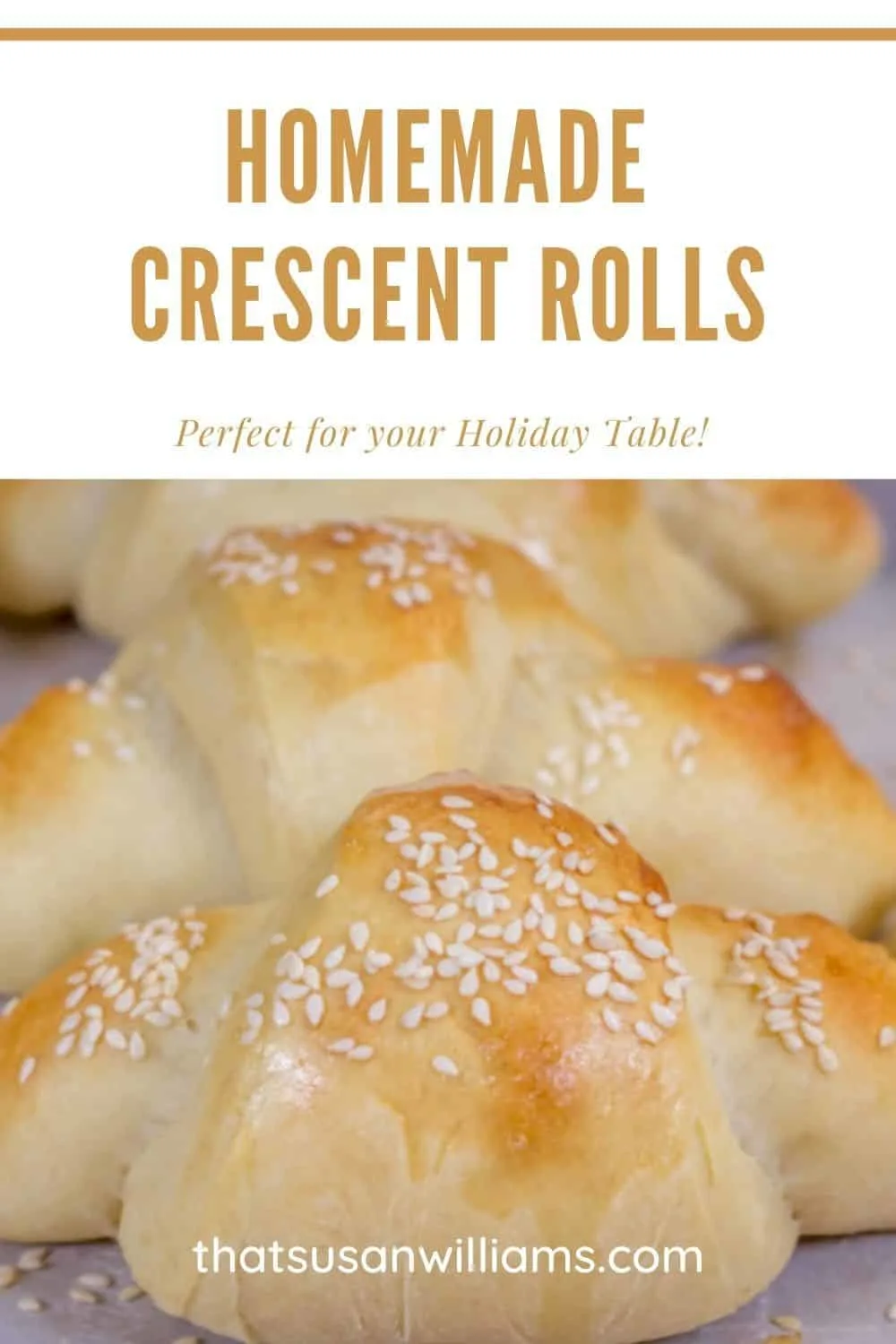 Homemade Crescent Rolls are perfect for your holiday table.