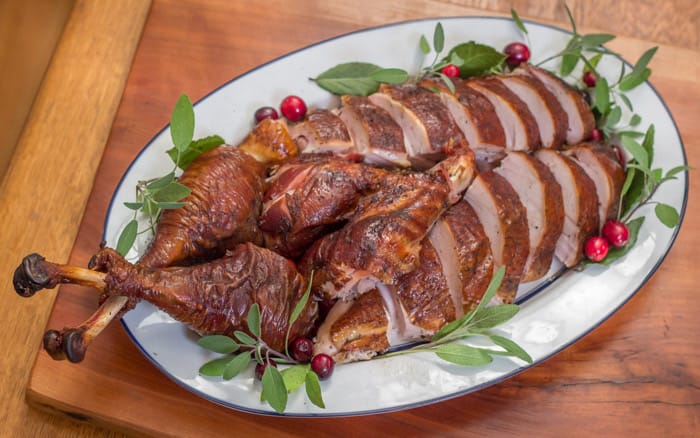 The Best Way to Smoke a Turkey: a platter full of proof. 