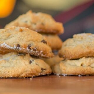 Salty-Sweet Peanut Butter Chocolate Chip Shortbread Cookies