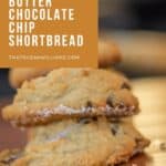 A pin for Pinterest: Peanut Butter Chocolate Chip Shortbread