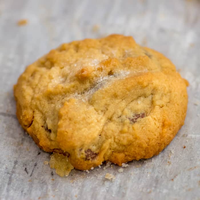 The beautiful Salty-Sweet Peanut Butter Chocolate Chip Shortbread Cookie.