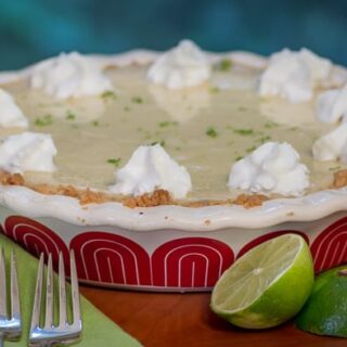 Key Lime Pie with shortbread crust.