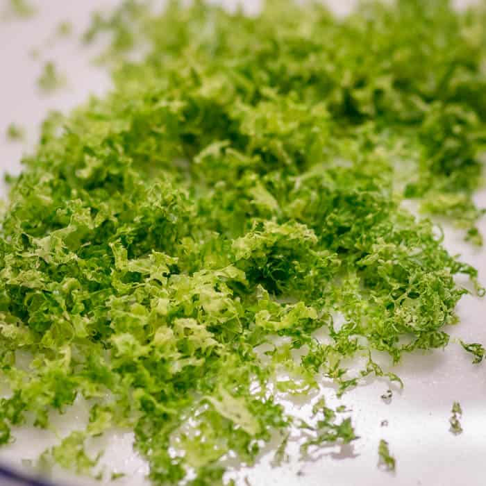 freshly grated lime zest