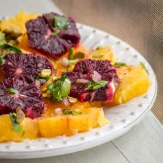 Winter Citrus Salad with Pistachios and Castlevetrano Olives