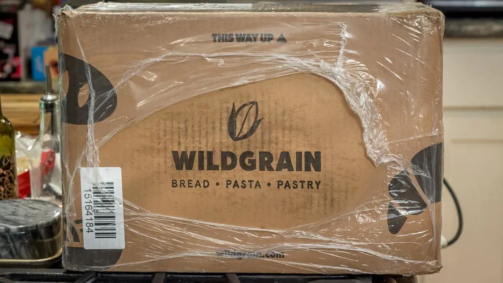 A picture of Wildgrain's packaging, which is eco-friendly.