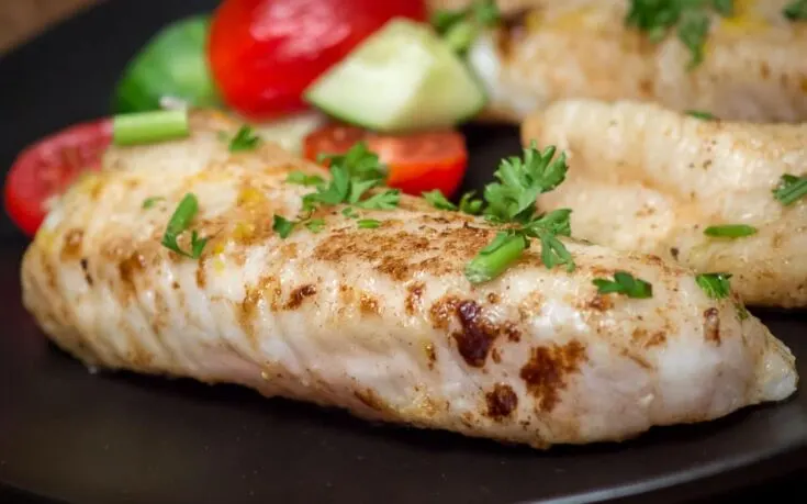 Close up of Easy Walleye Meunière on a plate.