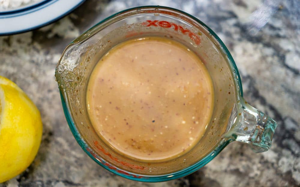 Honey mustard dipping sauce.